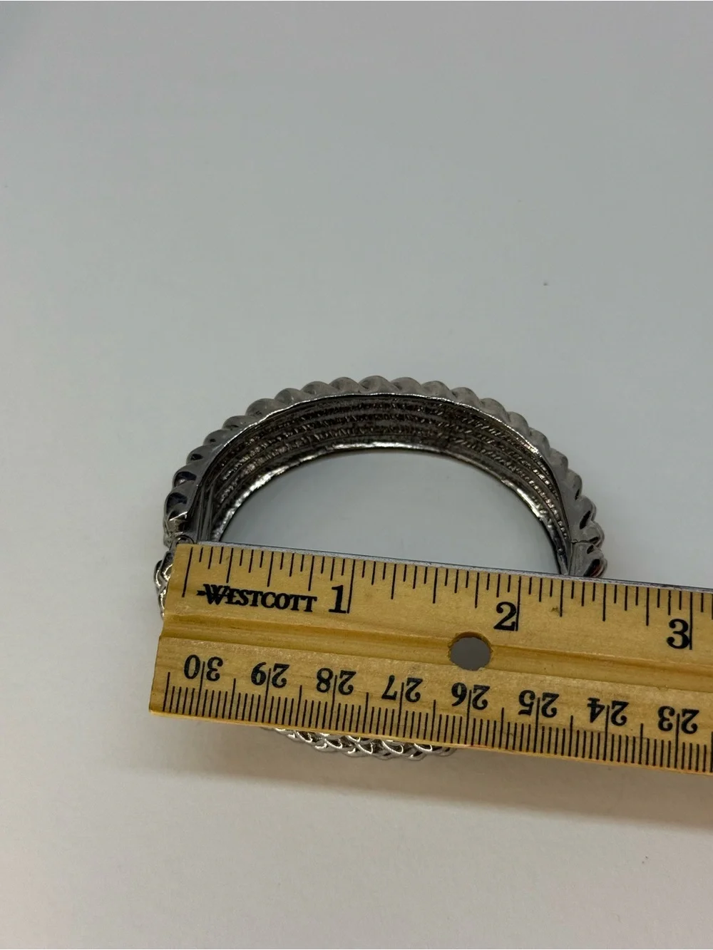 Chunky Twisted Link Silver Bracelet